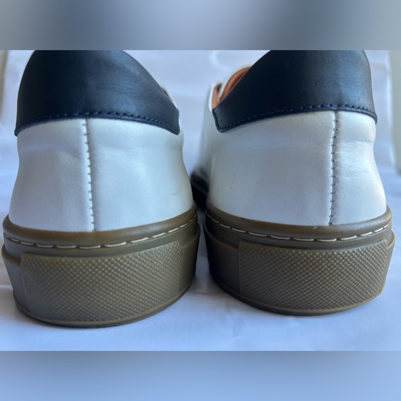 Beckett Simonon Leather Designer Sneakers in White - Picture 7 of 12